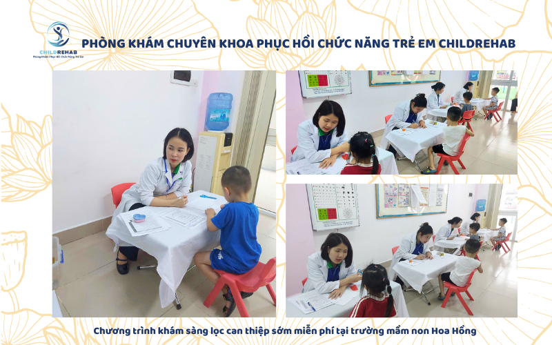 ChildRehab khám sàng lọc miễn phí tại mầm non Hoa Hồng