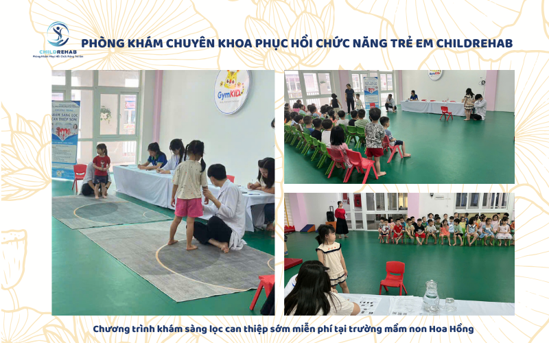 ChildRehab khám sàng lọc miễn phí tại mầm non Hoa Hồng