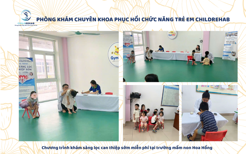 ChildRehab khám sàng lọc miễn phí tại mầm non Hoa Hồng