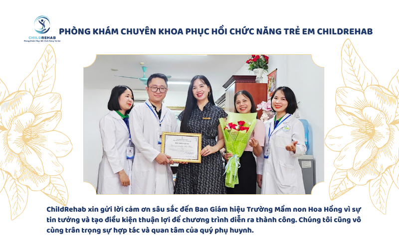 ChildRehab khám sàng lọc miễn phí tại mầm non Hoa Hồng
