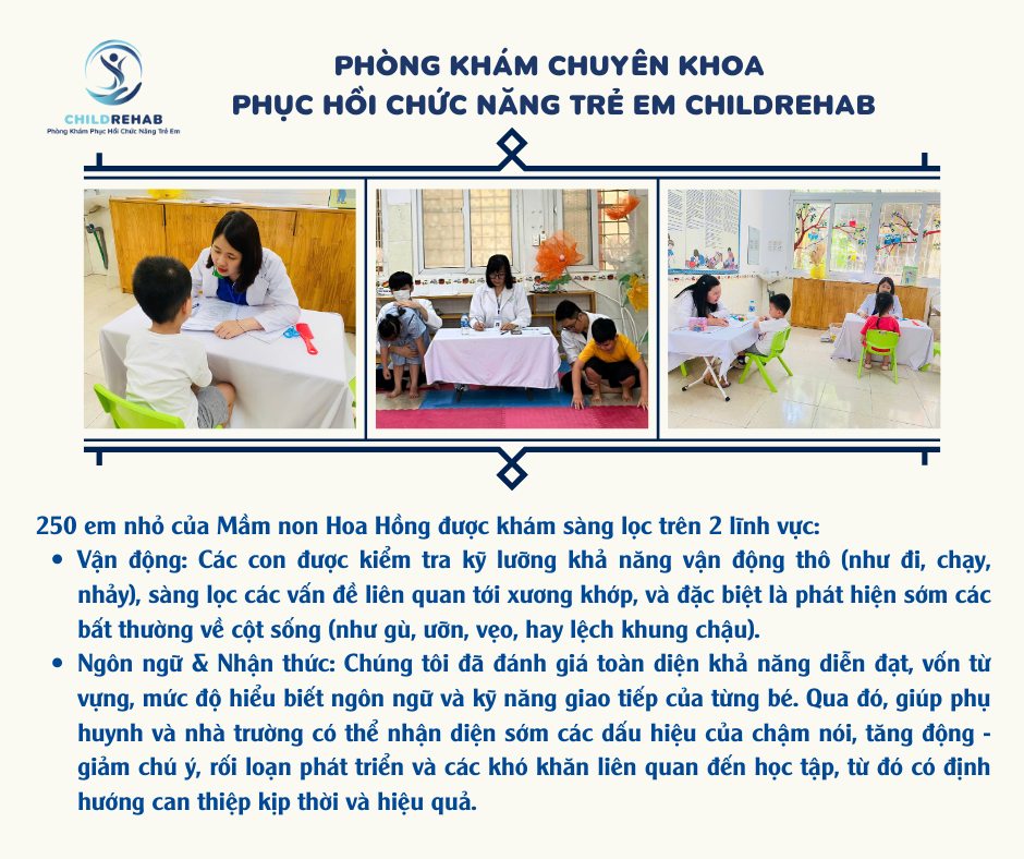 ChildRehab Tự Hào Đồng Hành Cùng Mầm Non Hoa Hồng (Hà Đông): Chăm Sóc 250 Mầm Non Tương Lai!