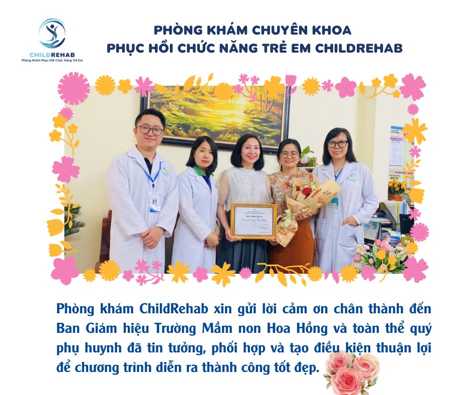 ChildRehab Tự Hào Đồng Hành Cùng Mầm Non Hoa Hồng (Hà Đông): Chăm Sóc 250 Mầm Non Tương Lai!